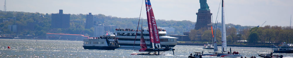 emerites trying to stay up on their foils.